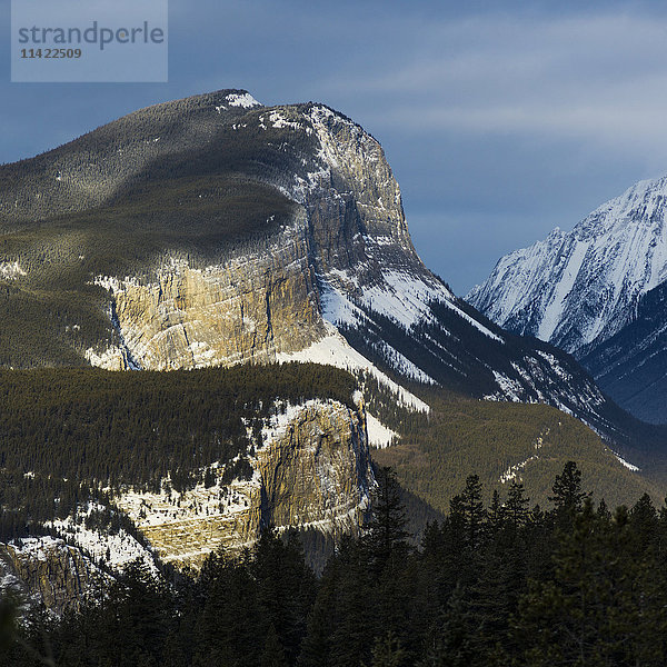 KeineZerklüftete Berge und Wälder im Jasper National Park; Alberta  Kanada'.