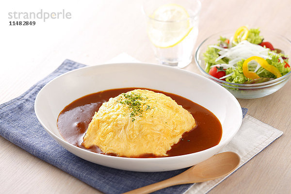 Reis-Omelette
