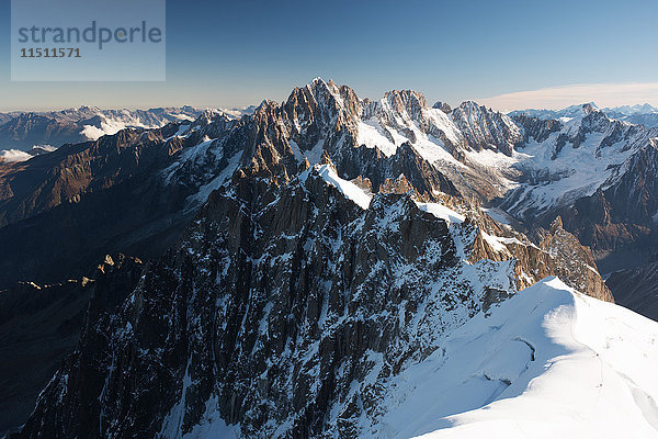 Majestätische  schneebedeckte Berggipfel