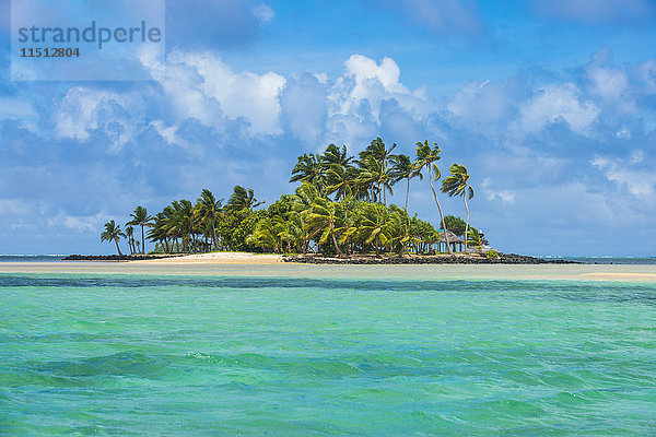 Schönes kleines Eiland in der Lagune von Wallis  Wallis und Futuna  Pazifik