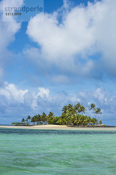 Schönes kleines Eiland in der Lagune von Wallis  Wallis und Futuna  Pazifik