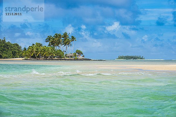 Schönes kleines Eiland in der Lagune von Wallis  Wallis und Futuna  Pazifik