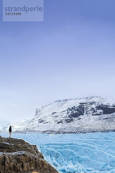 Vatnajokull-Gletscher bei Skalafell  Island  Polarregionen