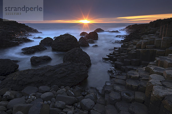 Giant's Causeway  UNESCO-Weltkulturerbe  County Antrim  Ulster  Nordirland  Vereinigtes Königreich  Europa