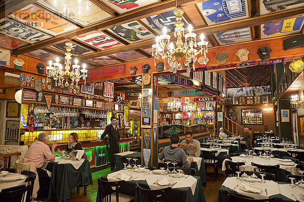 Innenraum des Restaurants La Brigada parrilla  San Telmo  Buenos Aires  Argentinien  Südamerika