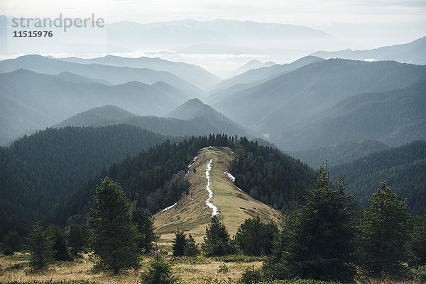 Bergrücken im Gebirge