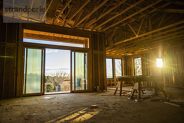 Haus mit Panoramablick im Bau