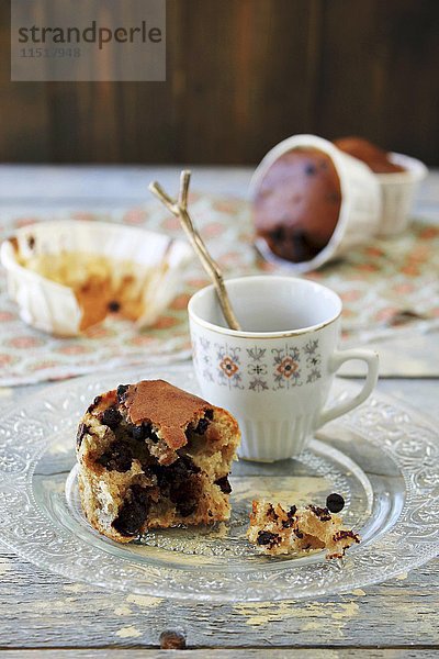 Muffin mit Schokoladenstückchen