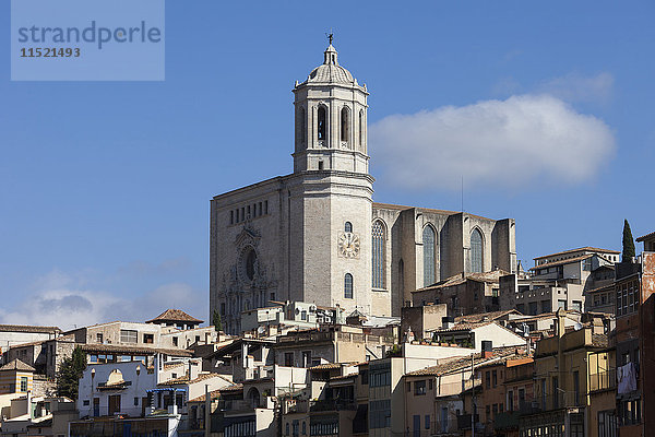 Spanien  Girona  Blick auf die Kathedrale von Santa Maria