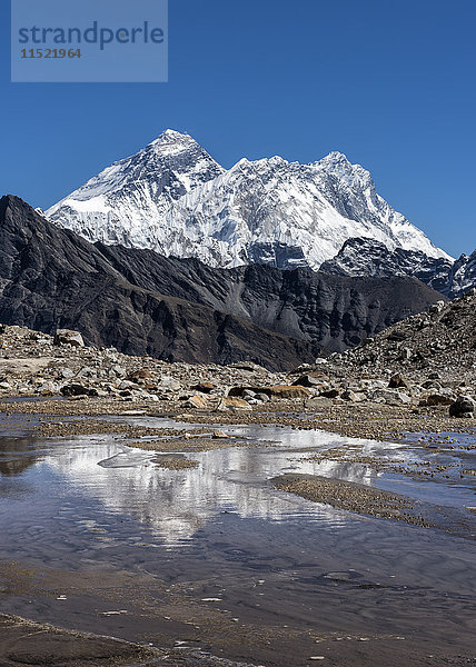 Nepal  Himalaya  Khumbu  Everest Region  Renjo La  Everest und Nuptse