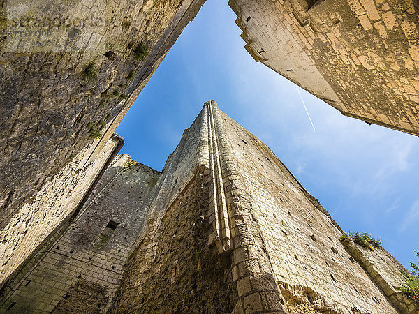 Frankreich  Loches  Fassaden von Schloss Loches