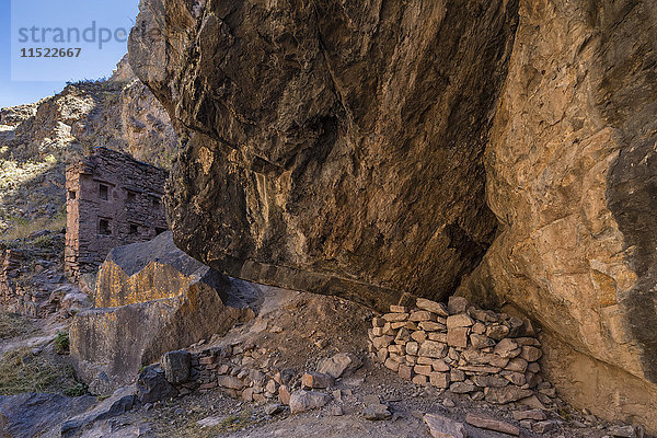 Peru  Anden  Urubamba-Tal  Inka-Ruine