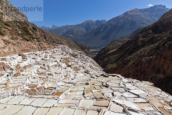 Peru  Anden  Maras  Salzteiche
