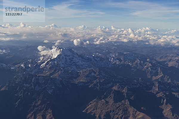 Peru  Luftaufnahme der Anden
