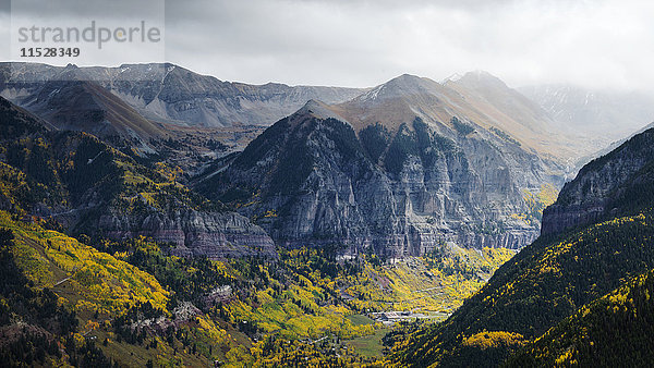 Panoramablick auf die Berge