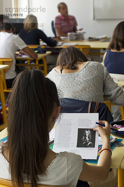 Frankreich  Loire-Atlantique (44)  Pornic  Gymnasium  französische Klasse für 9. Klasse  Juni 2014