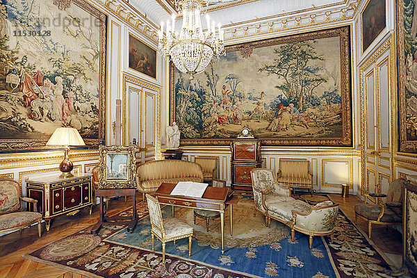 Frankreich  Paris (75). 8. Arrondissement. Musée Jacquemart-Andre. der'Salon des peintures'.