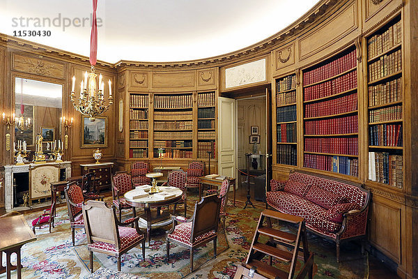 Frankreich  Paris. 8. Bezirk. Nissim de Camondo Museum. Die Bibliothek