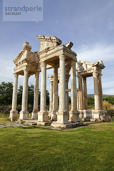 Türkei  Provinz Aydin (Gebiet Denizli)  Geyre  archäologische Stätte von Aphrodisias  das Tetrapylon