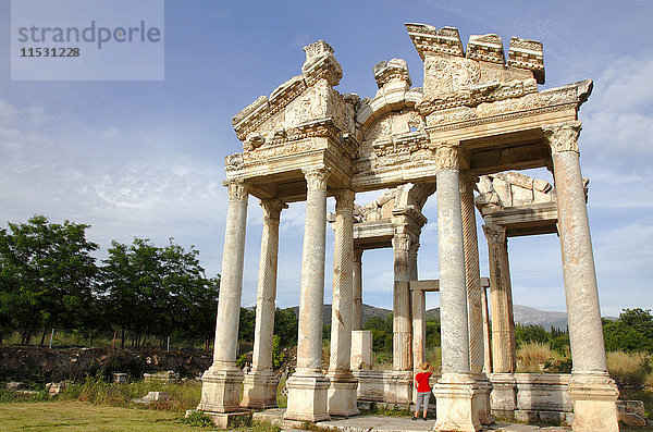 Türkei  Provinz Aydin (Gebiet Denizli)  Geyre  archäologische Stätte von Aphrodisias  das Tetrapylon