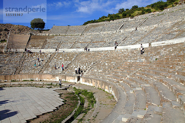 Türkei  Provinz Izmir  Selcuk  archäologische Stätte von Ephesus  das Theater