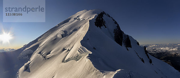 Frankreich  Chamonix  Mont Blanc Range  Mont Blanc Gipfel