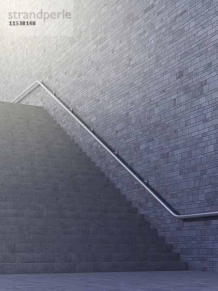 Leere Treppe  3D-Rendering