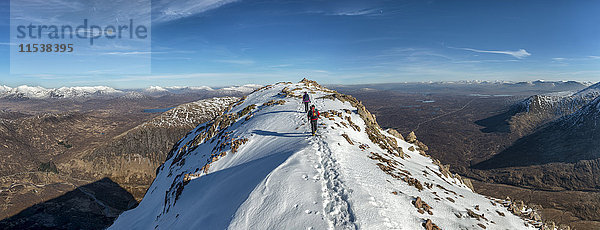 Vereinigtes Königreich  Schottland  Glencoe  Stob Dearg  Bergsteiger