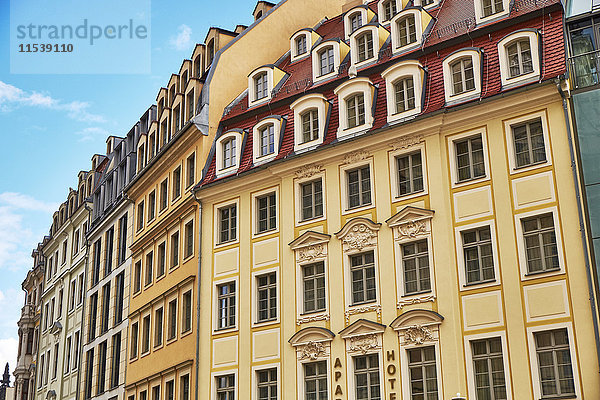 Deutschland  Dresden  Altstadt  sanierte Fassaden