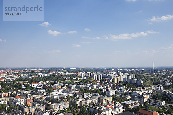 Deutschland  Leipzig  Stadtbild vom City-Hochhaus aus gesehen
