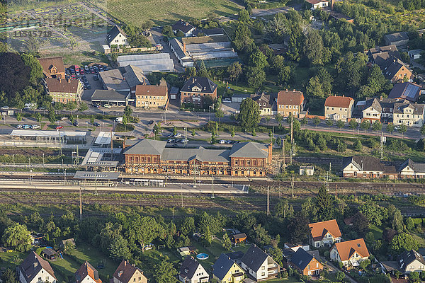 Deutschland  Niedersachsen  Hildesheim  Nordstemmen  Bahnhof  Luftbild