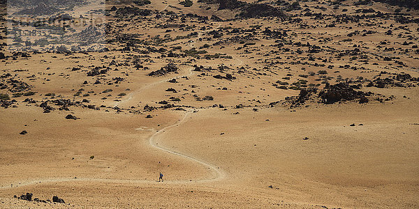 Spanien  Teneriffa  Parque Nacional de las Canadas del Teide  Wanderer