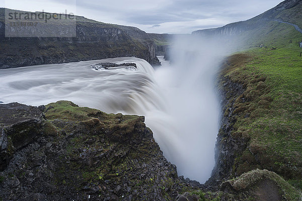 Island  Gullfoss Wasserfall