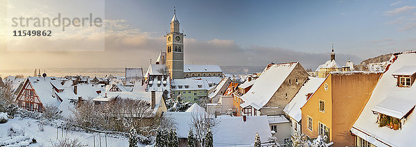 Deutschland  Uberlingen  Altstadt mit Nikolauskirche