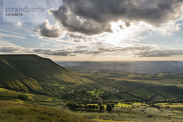 UK  Wales  Blick über das Wye Valley im Brecon Beacons National Park