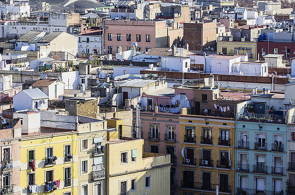 Spanien  Barcelona  Häuser in der Stadt