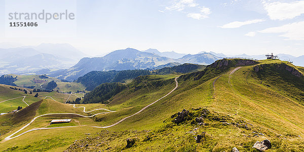 Österreich  Tirol  Kitzbühel  Landschaft am Kitzbüheler Horn