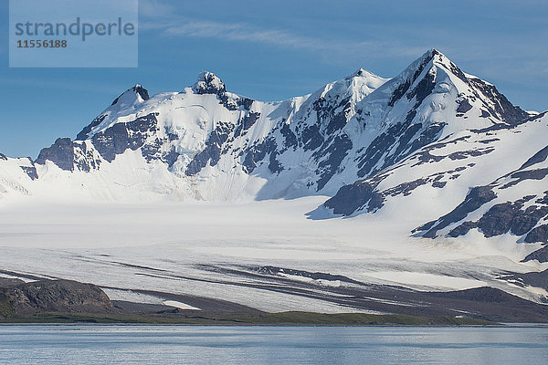 Wunderschöne Gletscherlandschaft  Prion Insel  Südgeorgien  Antarktis  Polarregionen