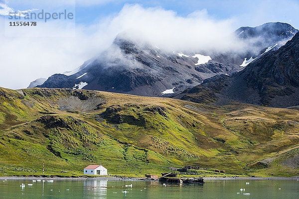 Ehemalige Walfangstation  Grytviken  Südgeorgien  Antarktis  Polarregionen