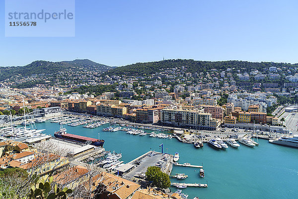 Port Lympia  Nizza  Alpes-Maritimes  Côte d'Azur  Provence  Côte d'Azur  Frankreich  Mittelmeer  Europa