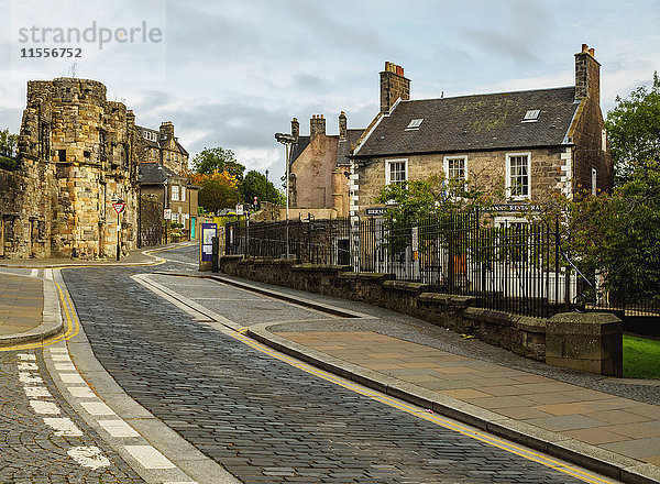 Blick auf die Altstadt  Stirling  Schottland  Vereinigtes Königreich  Europa