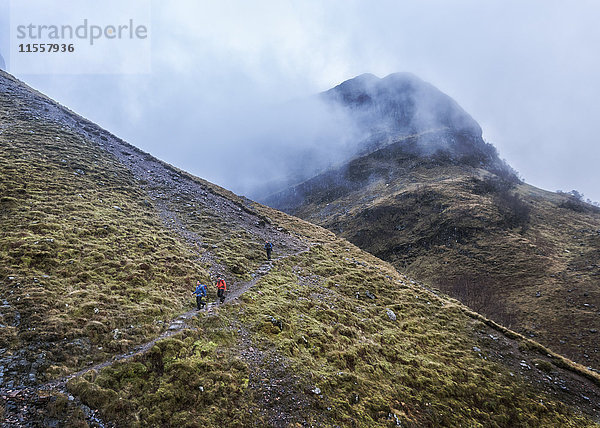 Großbritannien  Schottland  Glencoe  Trekking in Stob Coire Nan Lochan