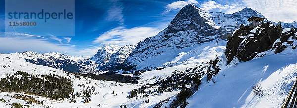 Schweiz  Kanton Bern  Grindelwald  Kleine Scheidegg  Eiger und Eiger Nordwand