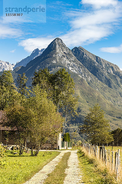 Slowenien  Bovec  Wanderweg im Kanin-Tal