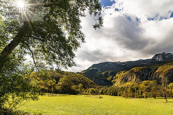 Slowenien  Bovec  Triglav-Nationalpark  Kanin-Tal im Herbst