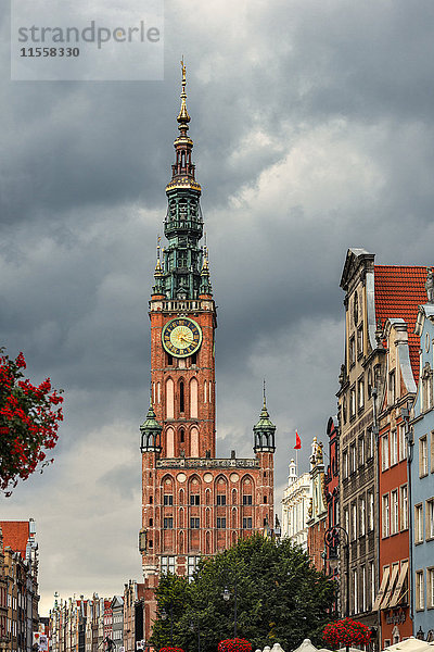Polen  Danzig  Stadthäuser und Hauptrathaus