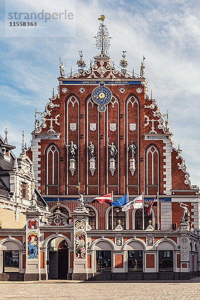 Lettland  Riga  Haus der Mitesser am Rathausplatz