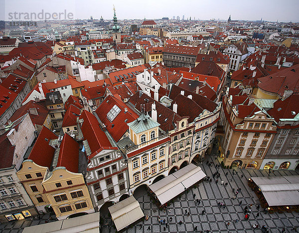 Tschechien  Prag  Stadtbild mit Altstadtplatz