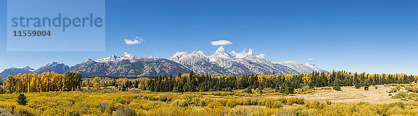 USA  Wyoming  Rocky Mountains  Teton Range  Grand Teton National Park  landschaftlich reizvoll