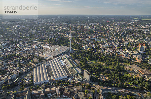 Deutschland  Hamburg  Luftbild Karolinenviertel mit Heinrich-Hertz-Turm